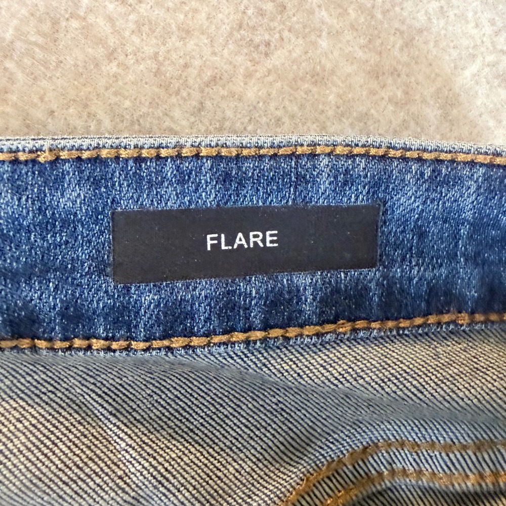 Judy Blue Flare Jeans 7/28 Distressed High Rise Blue Bell Bottom JB88480 - Picture 3 of 10